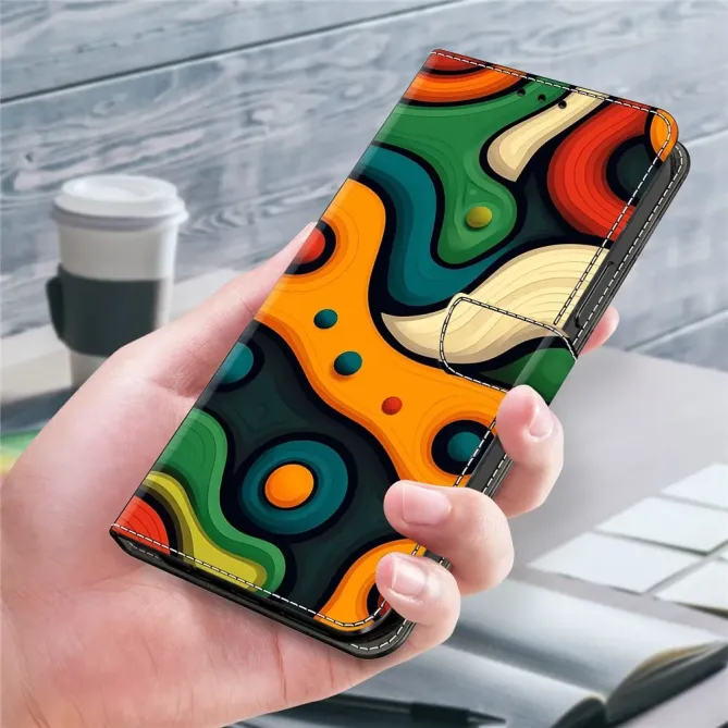 Housse Portefeuille Xiaomi 15T Pro avec Motif Artistique Abstrait