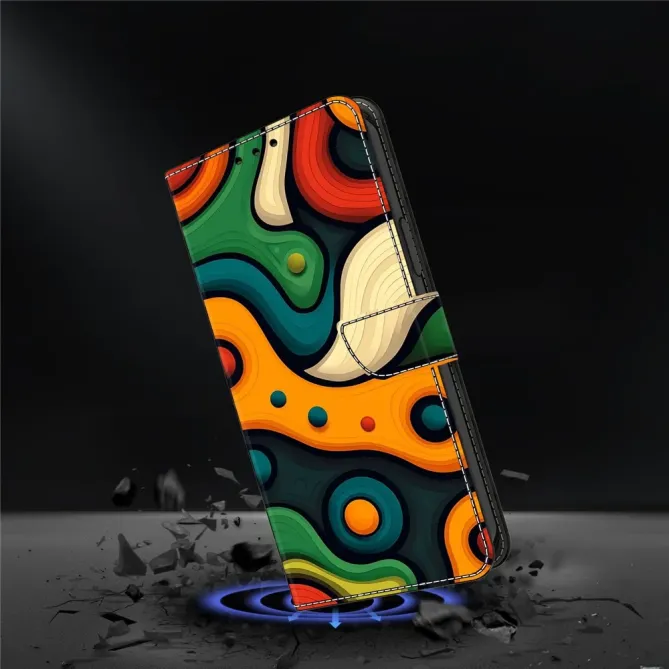 Housse Portefeuille Xiaomi 15T Pro avec Motif Artistique Abstrait