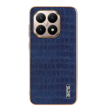 Coque Xiaomi 15T Pro Effet Peau de Crocodile avec Contours Métallisés