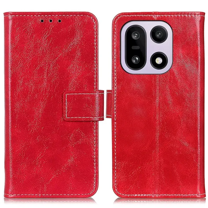 Housse OnePlus 15 effet cuir luxueux coutures