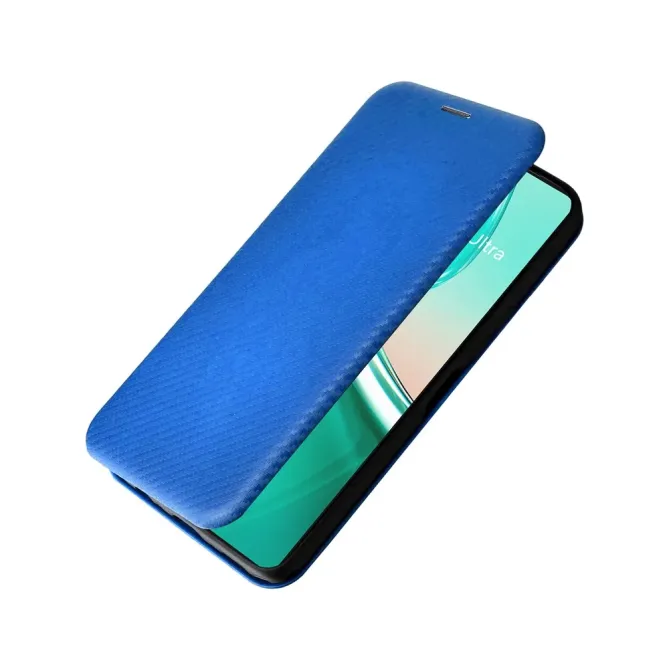 Flip Cover Zenfone 12 Ultra design fibre de carbone