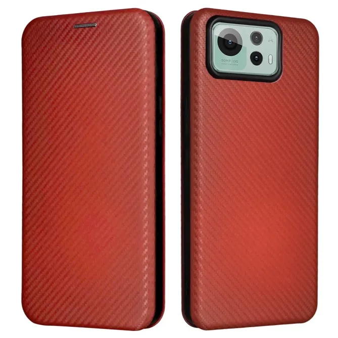 Flip Cover Zenfone 12 Ultra design fibre de carbone