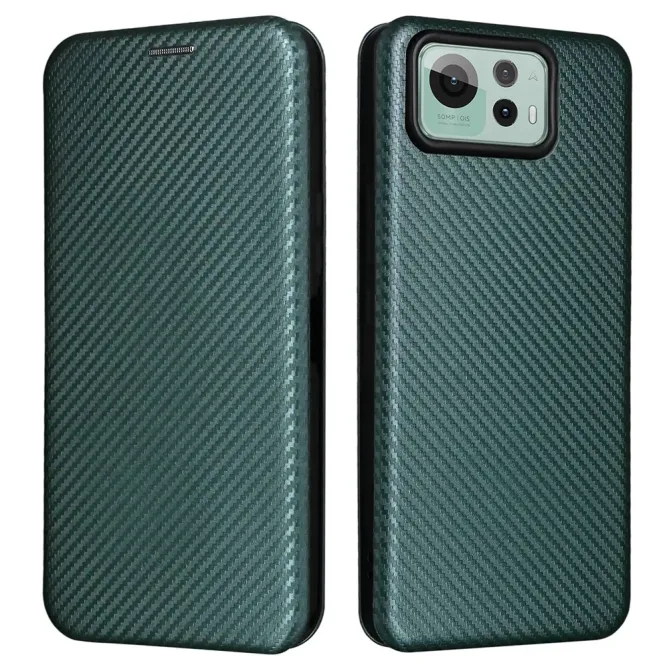Flip Cover Zenfone 12 Ultra design fibre de carbone