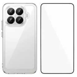 Coque transparente Xiaomi 15T Pro avec protection d'écran en verre tre