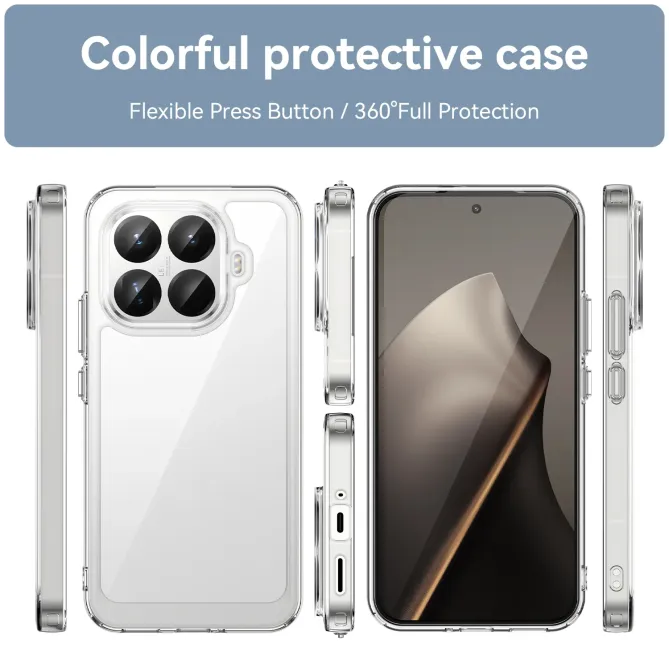Coque transparente Xiaomi 15T Pro avec protection d'écran en verre tre