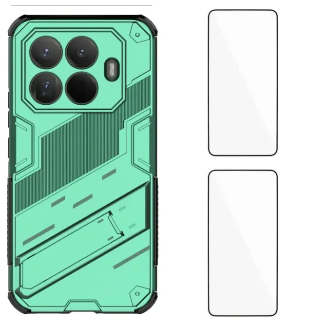 Coque Xiaomi 15T Pro HERA avec support et 2 verres trempés