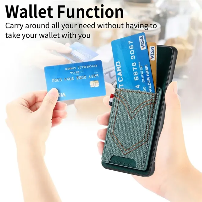 Coque Xiaomi 15T Pro jean rétro porte-cartes | JEANS ZIP