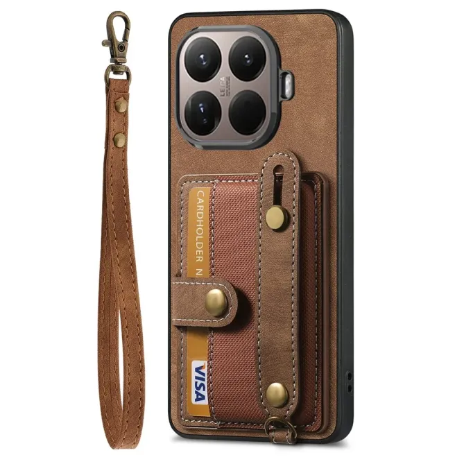 Coque Xiaomi 15T Pro rétro porte-cartes & dragonne | CROSSBAND