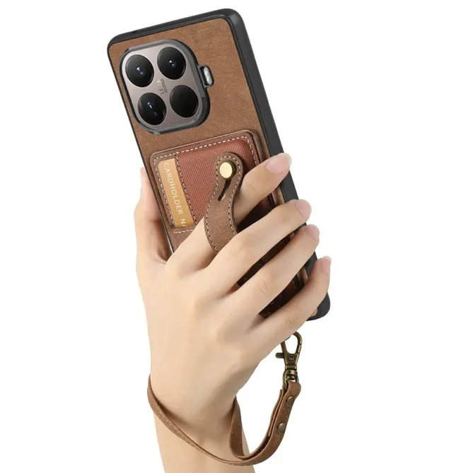 Coque Xiaomi 15T Pro rétro porte-cartes & dragonne | CROSSBAND