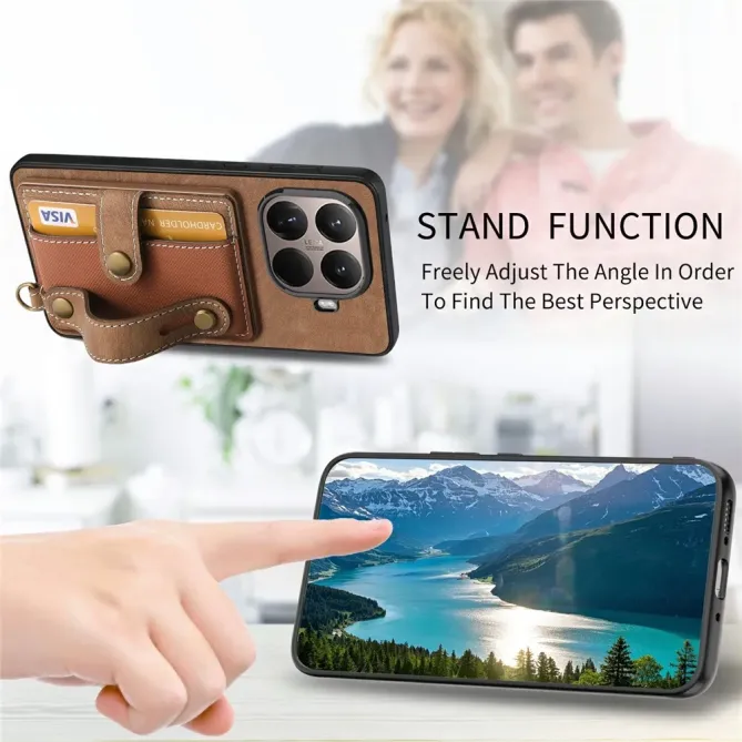 Coque Xiaomi 15T Pro rétro porte-cartes & dragonne | CROSSBAND