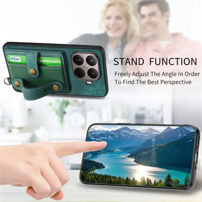 Coque Xiaomi 15T Pro rétro porte-cartes & dragonne | CROSSBAND