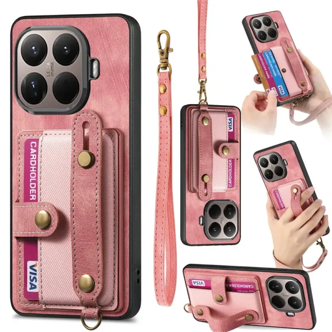 Coque Xiaomi 15T Pro rétro porte-cartes & dragonne | CROSSBAND