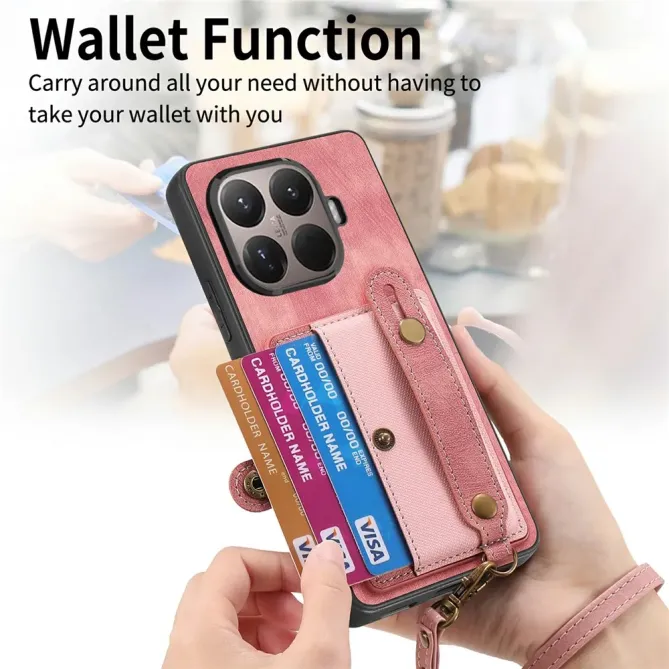 Coque Xiaomi 15T Pro rétro porte-cartes & dragonne | CROSSBAND