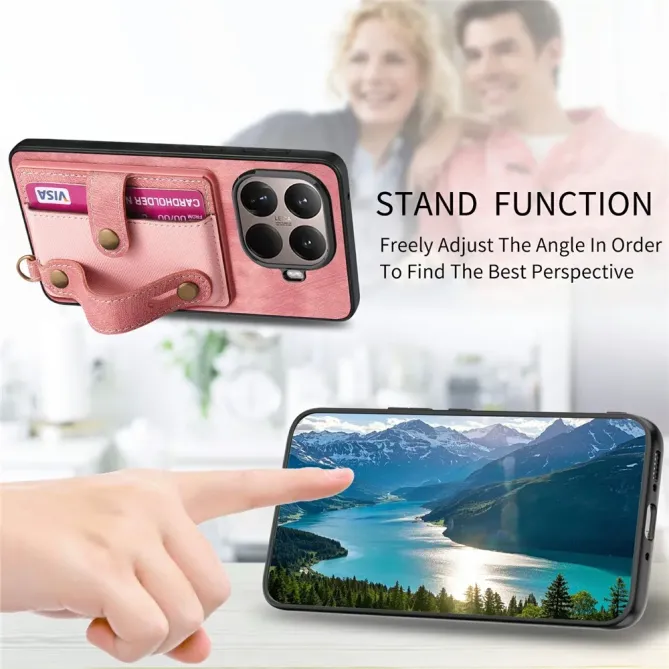 Coque Xiaomi 15T Pro rétro porte-cartes & dragonne | CROSSBAND