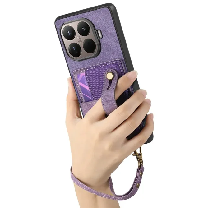 Coque Xiaomi 15T Pro rétro porte-cartes & dragonne | CROSSBAND