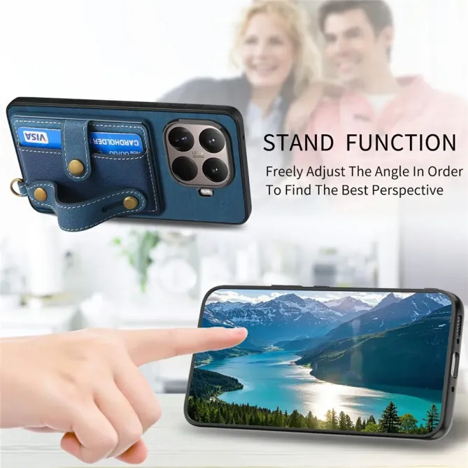 Coque Xiaomi 15T Pro rétro porte-cartes & dragonne | CROSSBAND