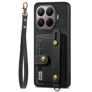 Coque Xiaomi 15T Pro rétro porte-cartes & dragonne | CROSSBAND