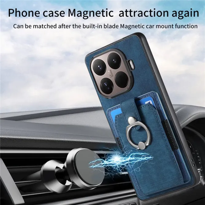 Coque Xiaomi 15T Pro avec porte-cartes, anneau et support