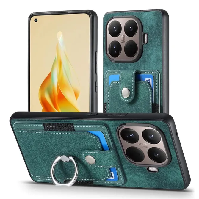 Coque Xiaomi 15T Pro avec porte-cartes, anneau et support