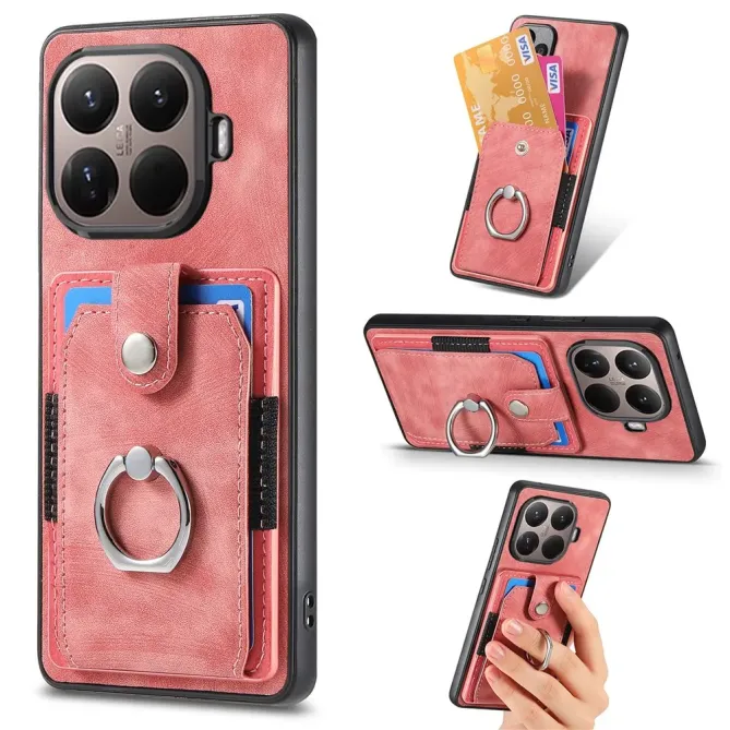 Coque Xiaomi 15T Pro avec porte-cartes, anneau et support