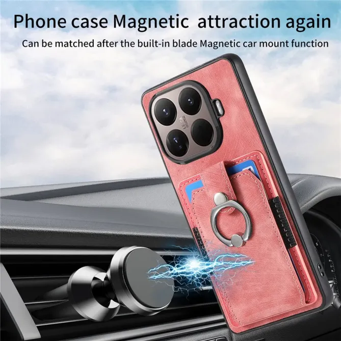 Coque Xiaomi 15T Pro avec porte-cartes, anneau et support