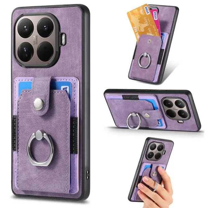 Coque Xiaomi 15T Pro avec porte-cartes, anneau et support