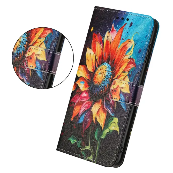 Housse Honor 400 Smart 5G / 4G, impression tournesol artistique