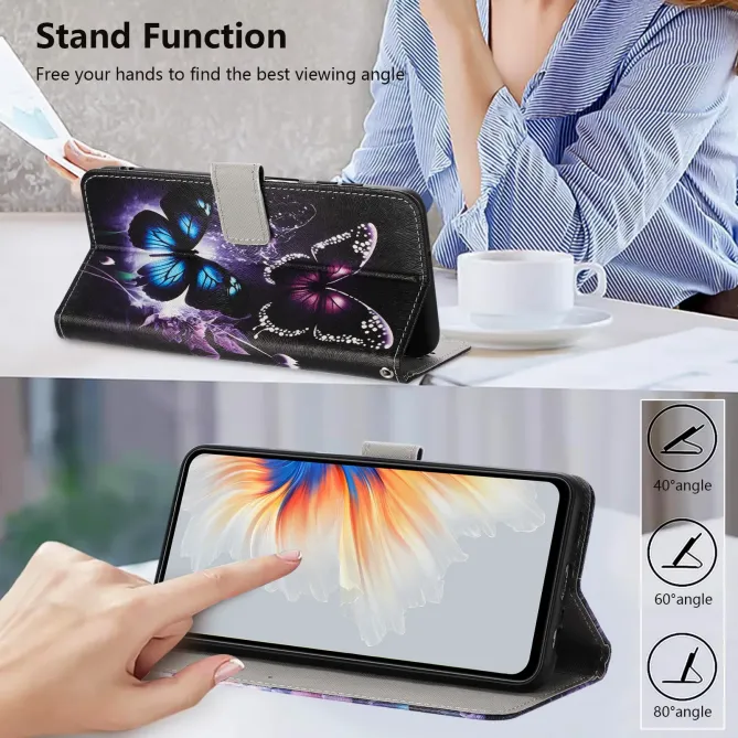 Housse Honor 400 Smart 5G / 4G, papillons effet lumineux