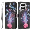 Housse Honor 400 Smart 5G / 4G, libellules et éclats floraux