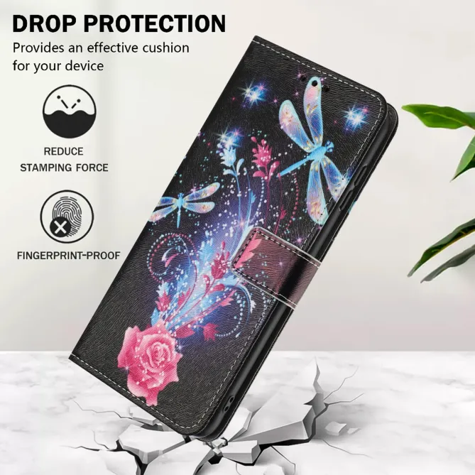 Housse Honor 400 Smart 5G / 4G, libellules et éclats floraux