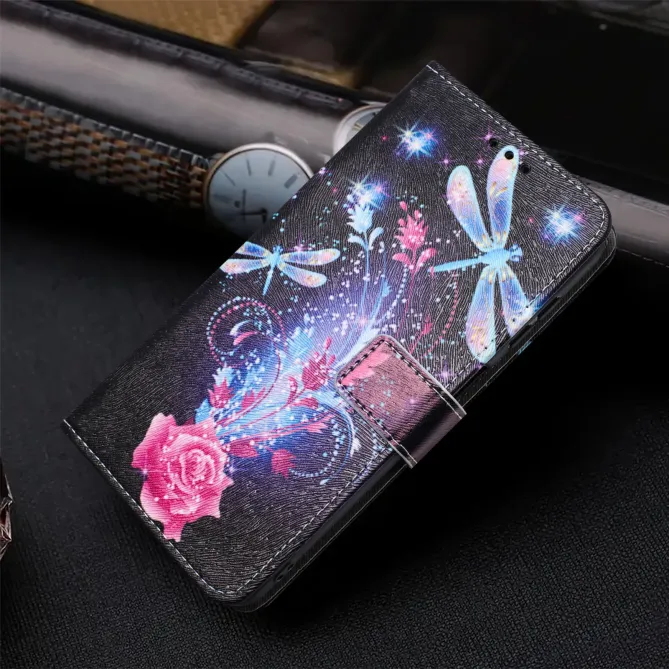 Housse Honor 400 Smart 5G / 4G, libellules et éclats floraux
