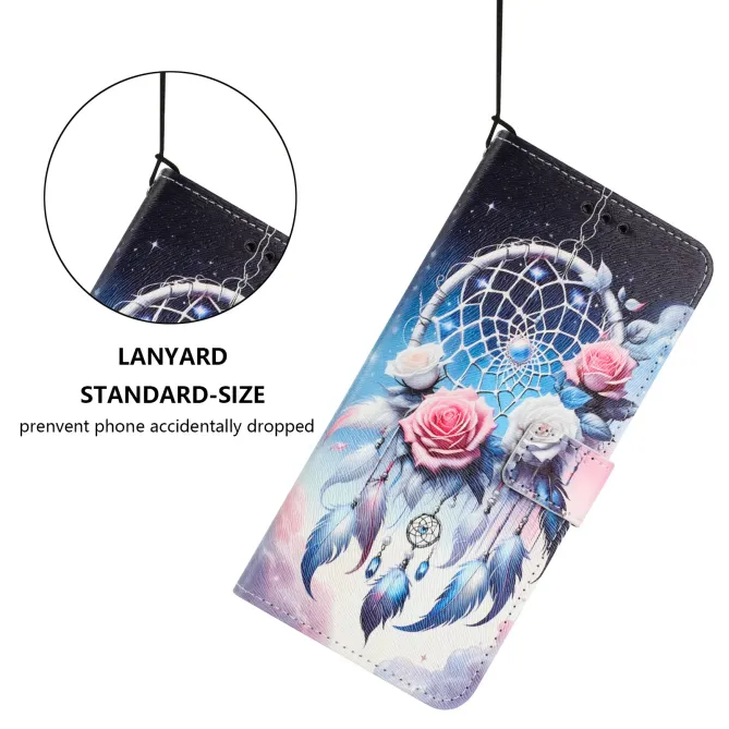 Housse Honor 400 Smart 5G / 4G, attrape-rêves et roses