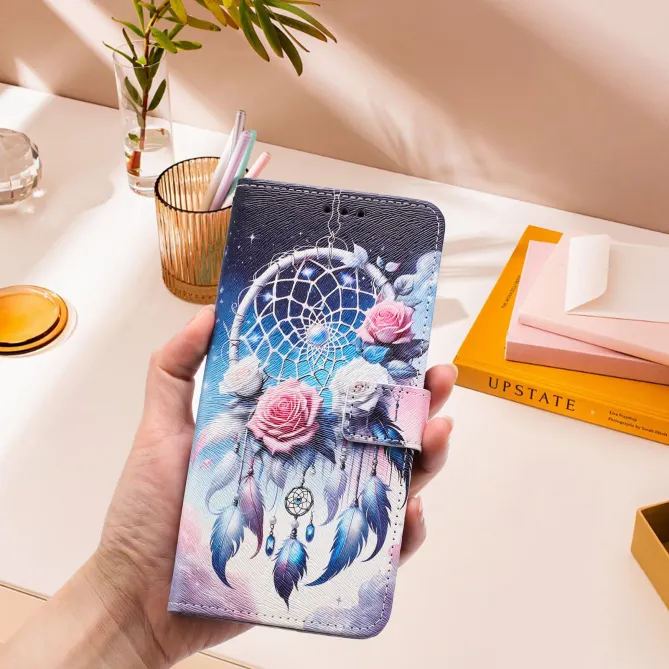 Housse Honor 400 Smart 5G / 4G, attrape-rêves et roses