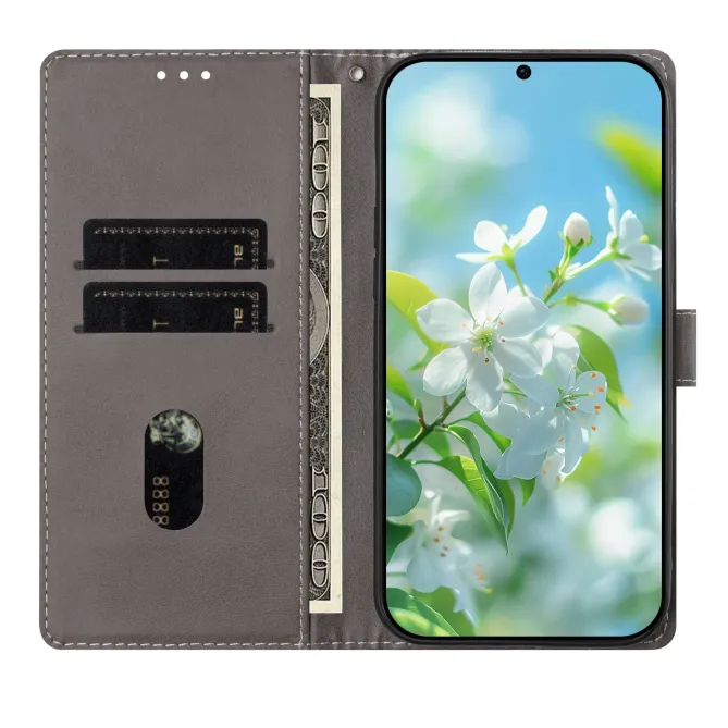 Housse portefeuille Honor 400 Smart 5G / 4G fleurs colorées, étui
