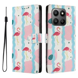 Housse Honor 400 Smart 5G / 4G flamants roses