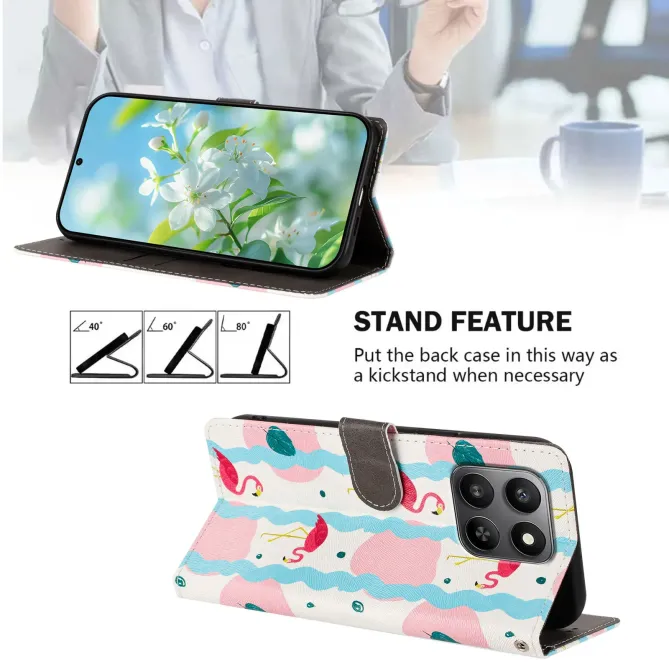 Housse Honor 400 Smart 5G / 4G flamants roses