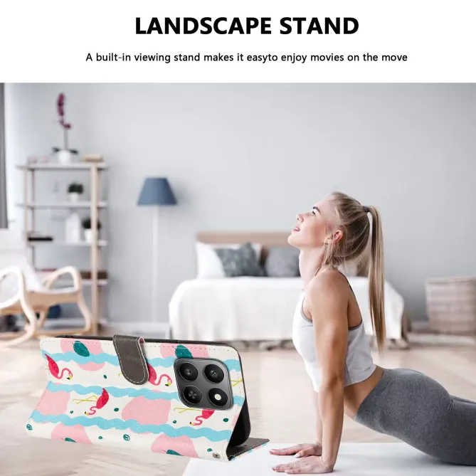 Housse Honor 400 Smart 5G / 4G flamants roses