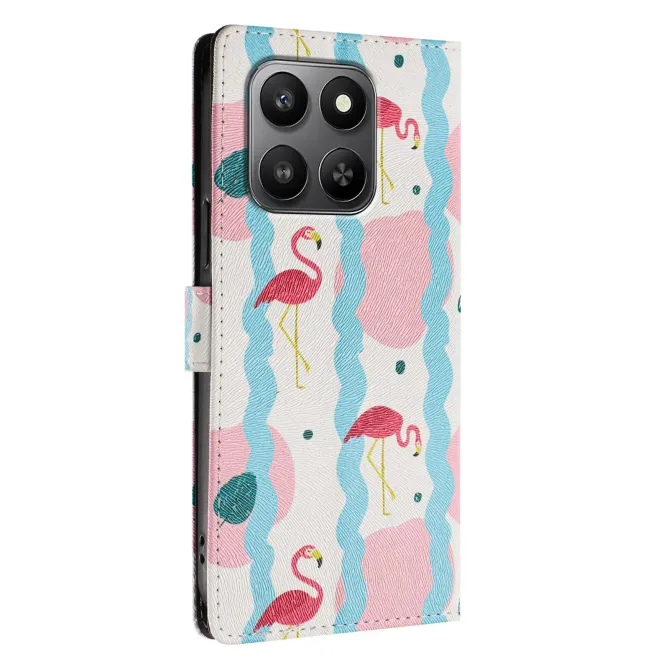 Housse Honor 400 Smart 5G / 4G flamants roses