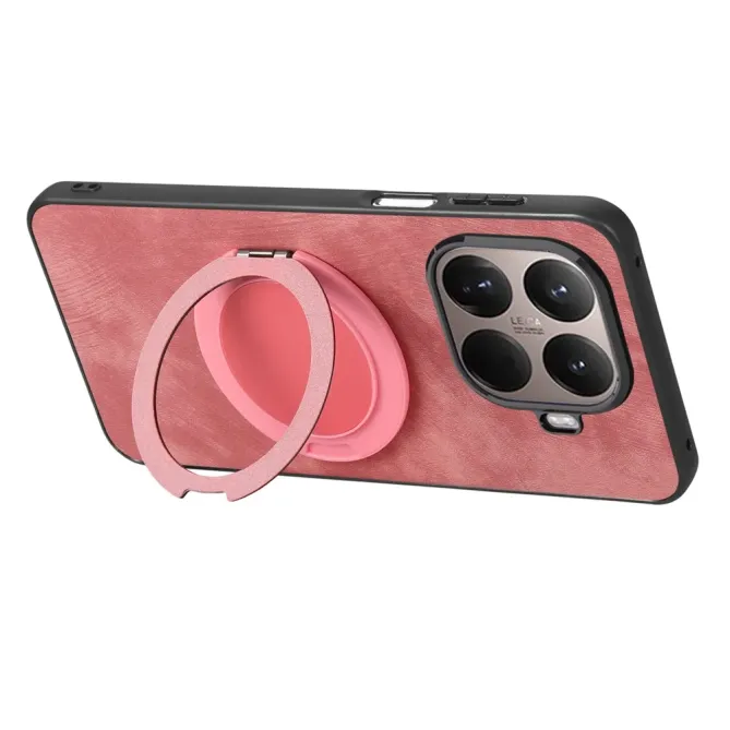 Coque Xiaomi 15T Pro rétro effet cuir avec anneau | SERENITY