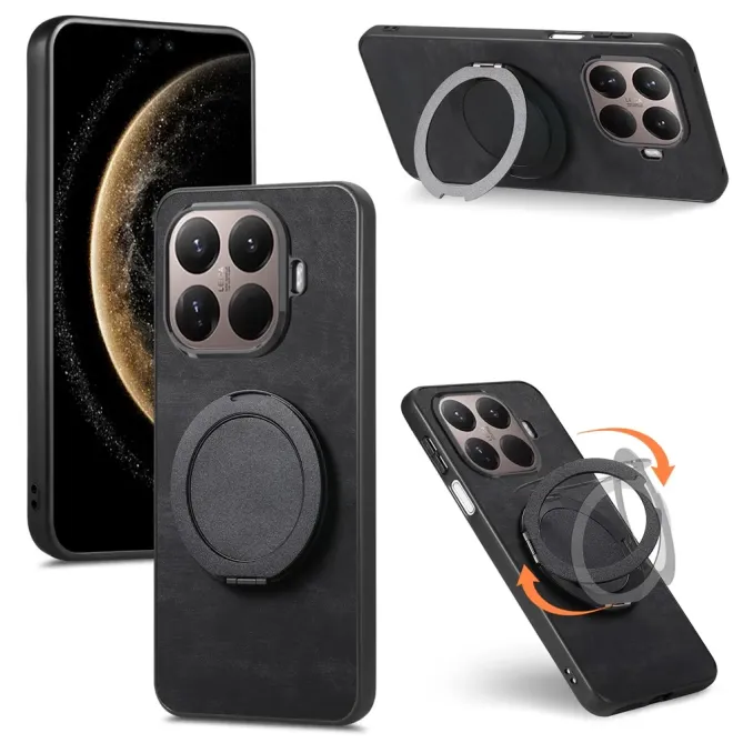 Coque Xiaomi 15T Pro rétro effet cuir avec anneau | SERENITY