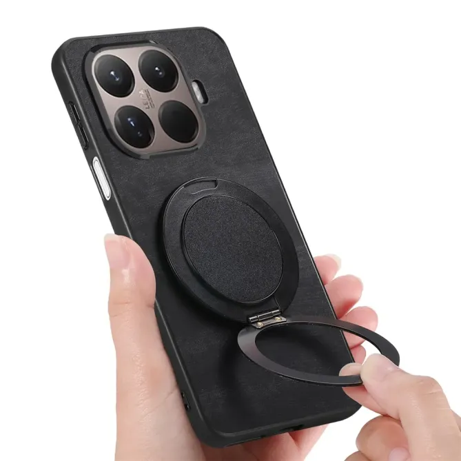 Coque Xiaomi 15T Pro rétro effet cuir avec anneau | SERENITY