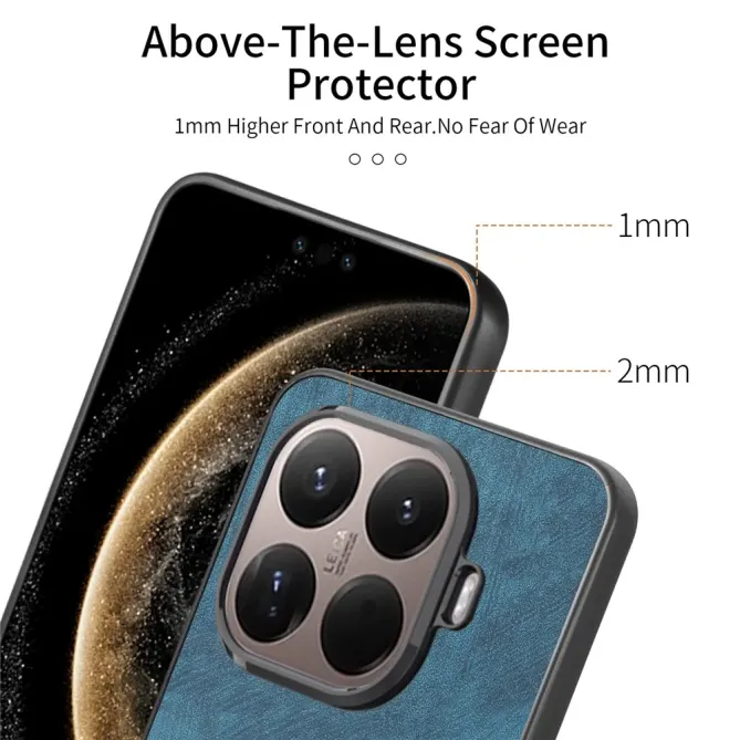 Coque Xiaomi 15T Pro rétro effet cuir avec anneau | SERENITY