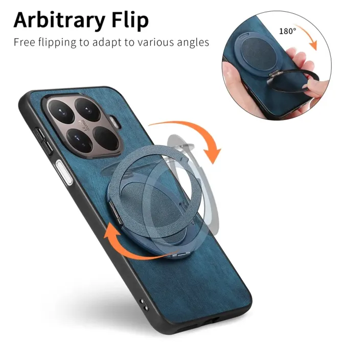 Coque Xiaomi 15T Pro rétro effet cuir avec anneau | SERENITY