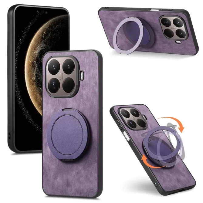 Coque Xiaomi 15T Pro rétro effet cuir avec anneau | SERENITY