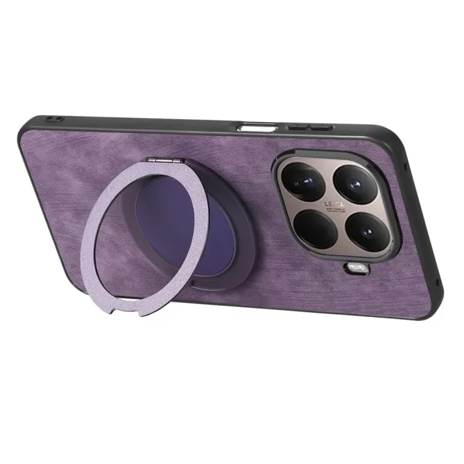 Coque Xiaomi 15T Pro rétro effet cuir avec anneau | SERENITY