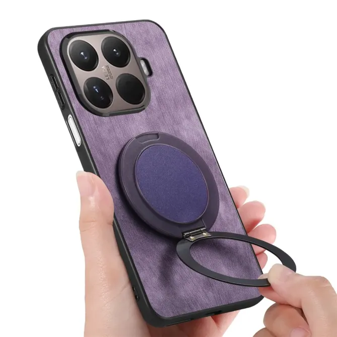 Coque Xiaomi 15T Pro rétro effet cuir avec anneau | SERENITY