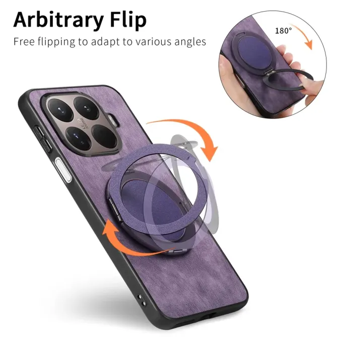 Coque Xiaomi 15T Pro rétro effet cuir avec anneau | SERENITY