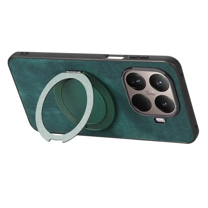 Coque Xiaomi 15T Pro rétro effet cuir avec anneau | SERENITY