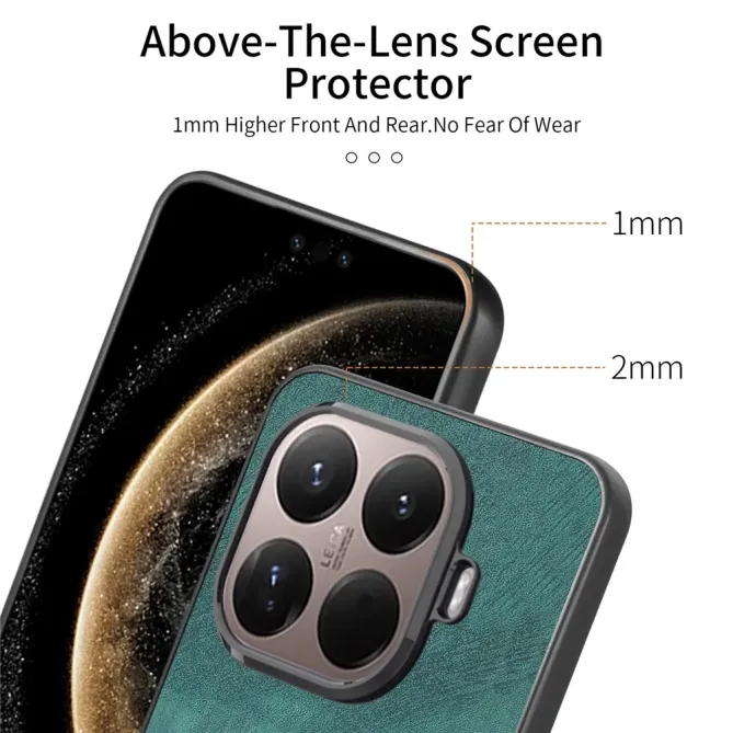 Coque Xiaomi 15T Pro rétro effet cuir avec anneau | SERENITY