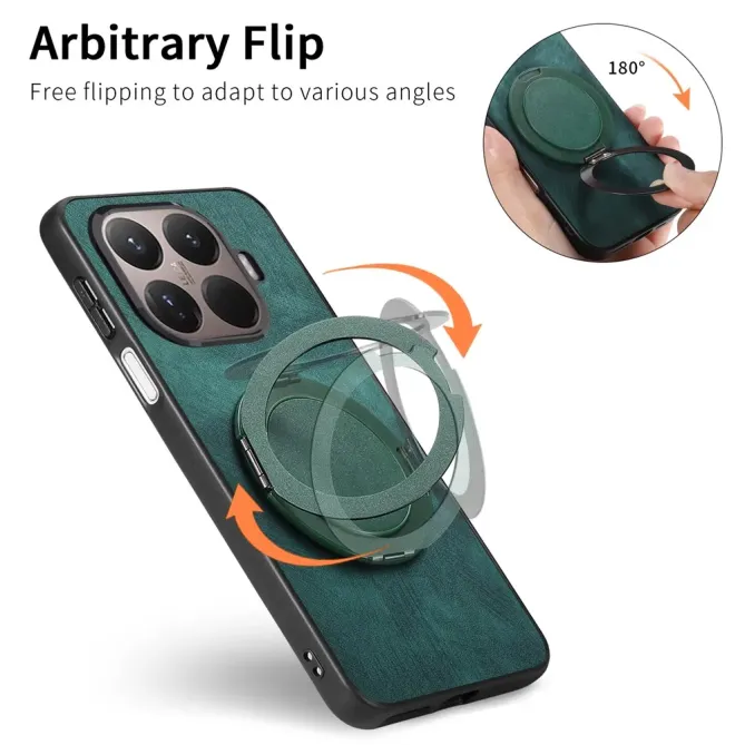 Coque Xiaomi 15T Pro rétro effet cuir avec anneau | SERENITY